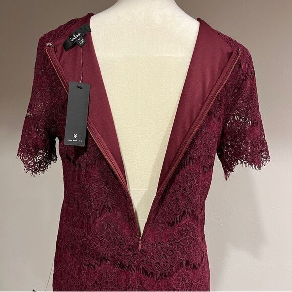 Lulu's Take Me to Brunch Burgundy Lace
Shift Dress - Picture 7 of 12
